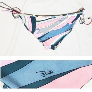 Emilio Pucci Womens Iride-Print Bikini Briefs Bottoms 44
